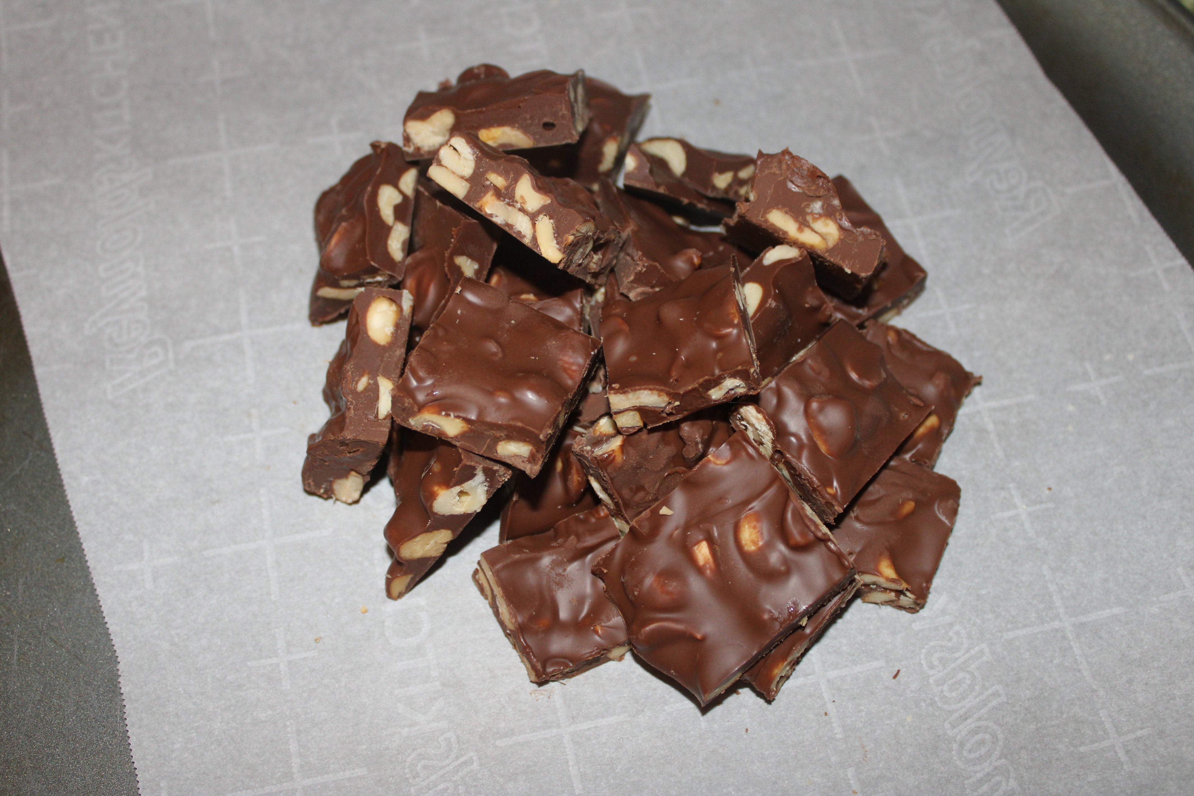 Dark Chocolate Toffee Covered Nuts 4 oz bag